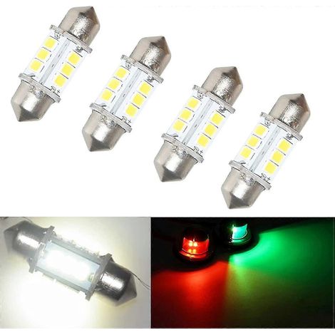 Ersatz-led-lampen Für Die Schifffahrt, Ultrahelle 12-volt-lampen Mit 32 Mm Durchmesser Für Navigationslichter, Ankerlicht, Deckslicht, Bug- Und Hecklicht.