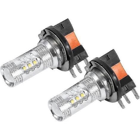 2er-pack Weiße 80w H15 Led-lampen Für Autoscheinwerfer