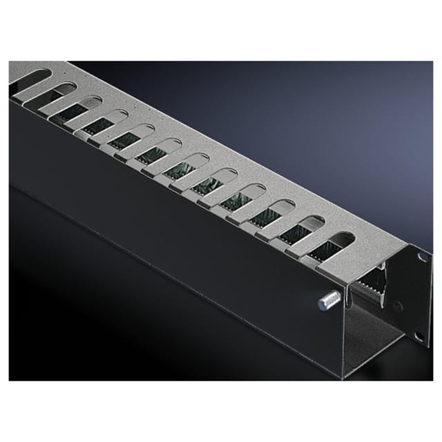 Rittal Rangierpan. 2HE RAL9005 Bürste/Kanal DK 5502.235