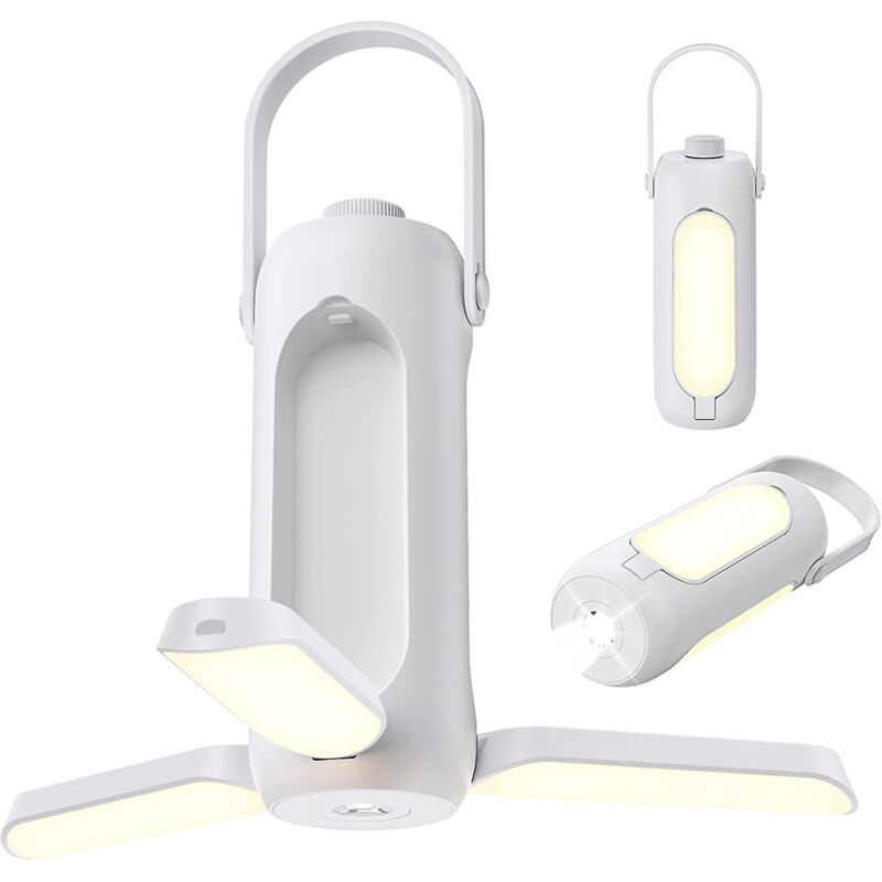 Wiederaufladbare Und Erweiterbare Campinglampe Mit 10.000-mah-powerbank – 720 Lumen Starke Zeltlampe Für Camping, Wandern, Schlafzimmer Und Arbeitszimmer