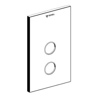 Schell Frontplatte LINUS D-SC-T für UP-Dusche, 273x173, edelstahl