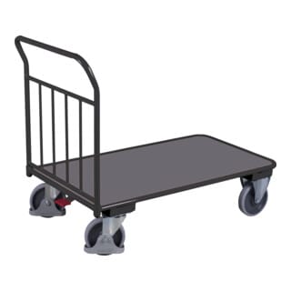 Cordes Schiebebügelwagen mit senkrechten Rohren RAL 7016