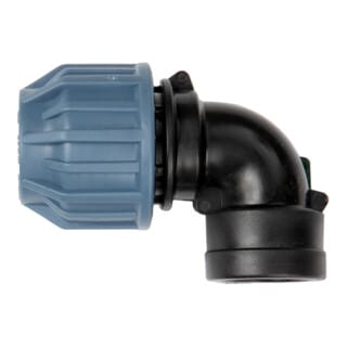 floraworld PP-Winkel-Rohr-Verschraub ung IG 19mm(3/4") für 25mm Rohr