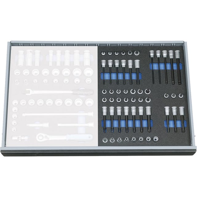 Gedore 2005 CT2-TX 30 Steckschlüssel-Satz 3/8" in Check-Tool-Modul, 52-teilig