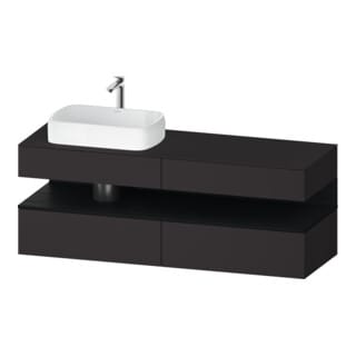 Duravit Waschtischunterschrank Qatego 160x55x60cm, E sw/gra m, Pl, B l, B