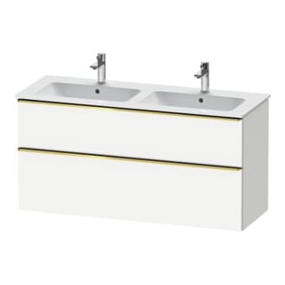 Duravit Waschtischunterschrank D-Neo 128x46,2cm, 1 Kast, 1 A, gol pol/weiß ma