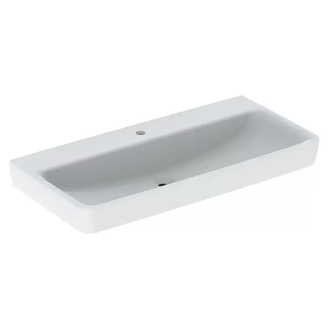 Geberit Waschtisch Renova Plan 100x48cm, Hahnl. mit., o. ÜL, we. K-Tect