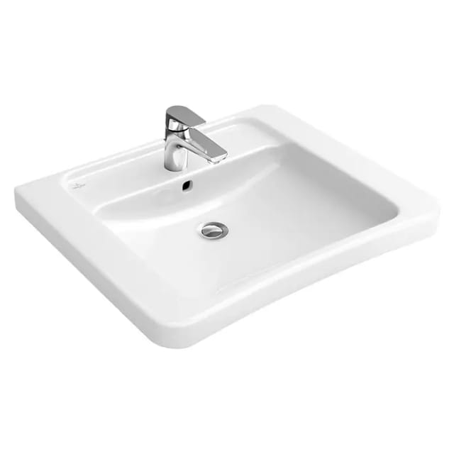 V&B Waschtisch VICARE 65x55cm, m. HL dg, o. ÜL, we A-bac C+