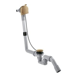 hansgrohe Komplettset Exafill S Wanneneinlauf, Ab- + ÜL-Garn., brush. bron