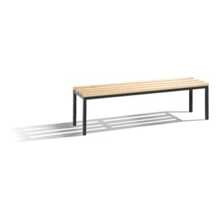 C+P Umkleidebank Basic, H420xB1500xT353mm Farbe Gestell Schwarzgrau