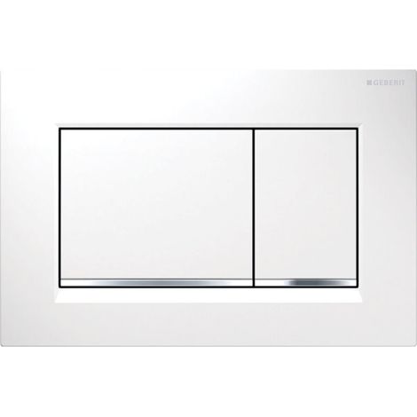 Betätigungsplatte Geberit Sigma30 Weiß/chrom 115.883.kj.1
