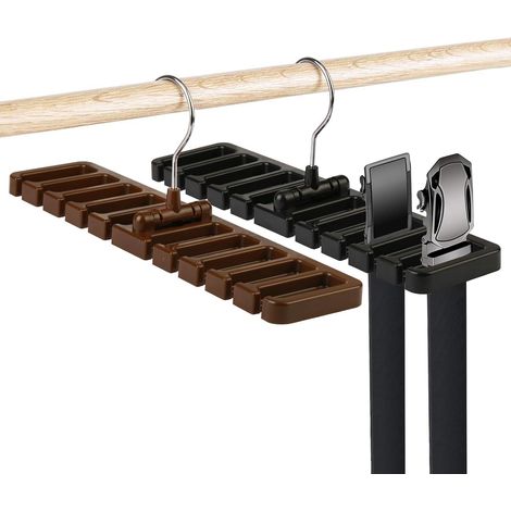 2-teiliges Set: Gürtelhalter, Krawattenhaken, Gürtelorganizer, Hängeregal Für Ankleidezimmer Mit 360° Drehbarem Haken Für Gürtel, Krawatten Und Schals