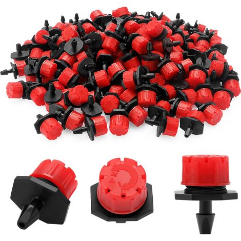 200 Stück Verstellbare Bewässerungstropfer, Voogenzek Mikro-kunststoff-tropfbewässerungstropfer Für Die Bewässerung, Sprinklerköpfe Für Blumenbeete, Gärten Und Rasenflächen