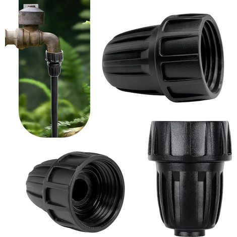 6er-packung Adapter Von 1/2 Zoll Auf Wasserhahn/gartenschlauch, 1/4 Zoll Auf 1/2 Zoll Bewässerungsschlauchadapter, 1/4-zoll-innengewinde-anschlussstück