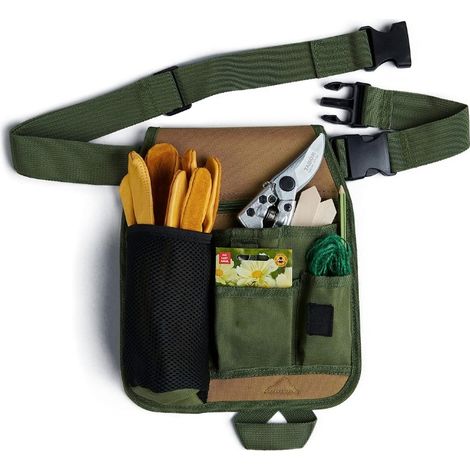 Verstellbare Werkzeuggürteltasche – Robustes Canvas Mit Verstärkten Nähten – 6 Aufbewahrungstaschen – Für Schneidwerkzeuge