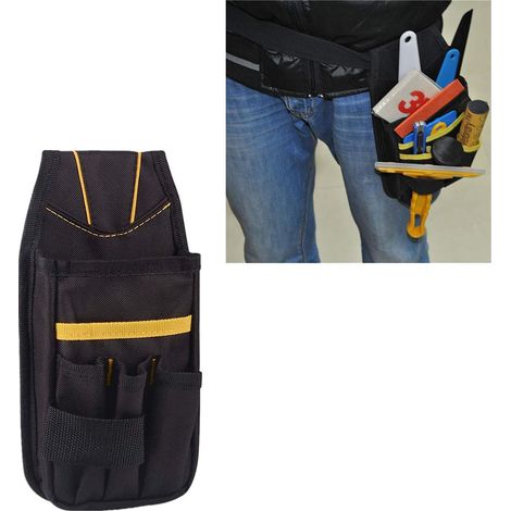 Wasserdichter Werkzeuggürtel Aus Nylon – 8 Werkzeugtaschen – Einfaches Tragesystem – Kompakte Größe: 22 Cm X 13 Cm