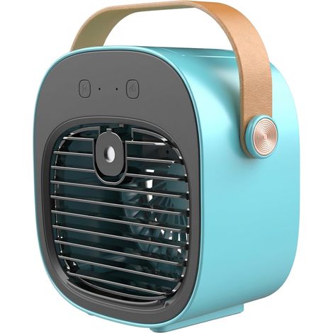 Tragbare Klimaanlage Mit 3 Geschwindigkeitsstufen, Luftbefeuchter Und Wiederaufladbarem 4000-mah-ventilator