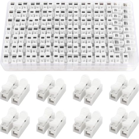 66 Stück Federdrahtverbinder, Ch2-federverbinder, 2p-federverbinder, Schnellverbinder Mit Druckmechanismus Für Led-streifen