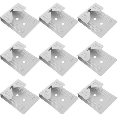 Set Mit 10 Silberfarbenen Bilderrahmenhaken Aus Eisen, Robust Und Einfach Zu Montieren Für Bilderrahmenhalter