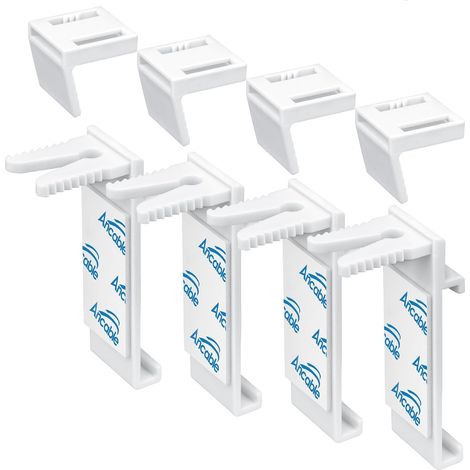 Set Mit 4 Befestigungswinkeln Für Doppelrollos, Kein Bohren Erforderlich, Ersatzzubehör Für Pvc- Und Holzfenster Und -türen.