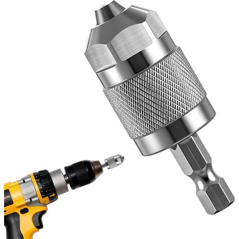 6,35-mm-profi-bohrfutteradapter, Schnellwechsel-sechskantschaftfutter, 3-backenfutter, Schraubendreher-bit-adapter