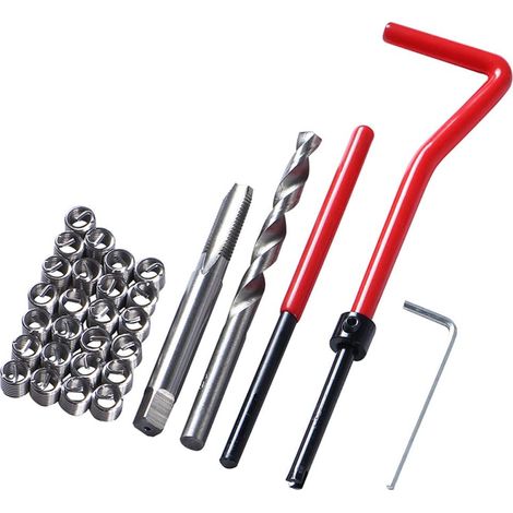 30-teiliges Metrisches Gewindereparaturset Aus Edelstahl, M6 X 1,0 Mm Gewindeeinsätze, Set, Kompatibles Handwerkzeugset Für Die Kfz-reparatur