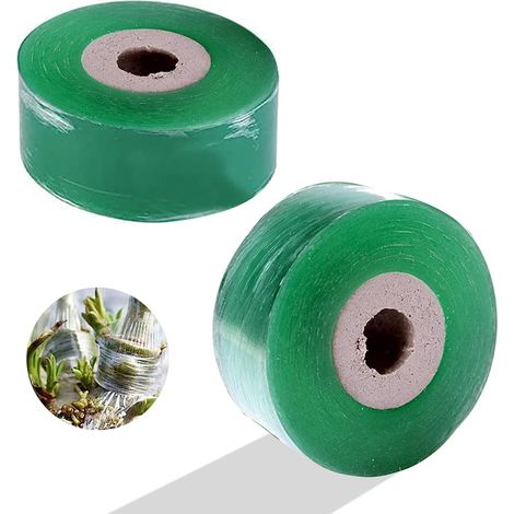 Rollen Veredelungsband, Transparentes Veredelungsband, Biologisch Abbaubar, Selbstklebend, Veredelungsfolie Für Baumschulen, Bäume, Sämlinge Und Blumen (grün, 3 Cm)