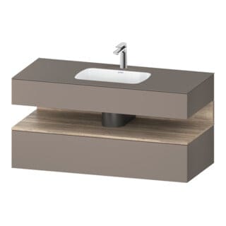 Duravit Einbauwaschtisch-Möbel-Set Qatego 120x55x60cm, E Ma/Ba m, Kon-WTU, B