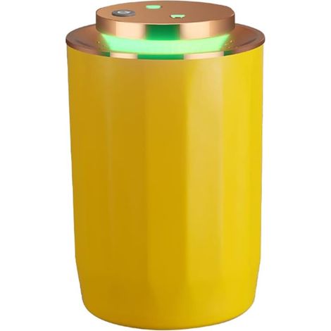 Stück Mini-luftbefeuchter 2500 Ml Dual-spray Aroma-diffusor Für Ätherische Öle Usb-kaltnebel-luftbefeuchter Für Auto, Büro, Schlafzimmer (gelb)
