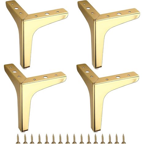 15 Cm Hohe Sofabeine Aus Metall, 4 Stück, Moderne Möbelfüße, Sofafüße, Ersatzfüße Für Diy-möbel, Tv-ständer, Hocker, Couch, Kleiderschrank, Gold