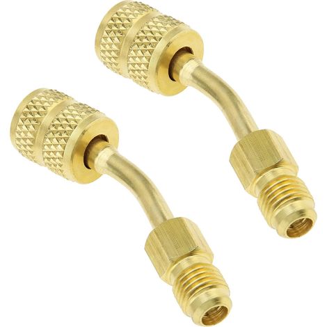 2 Stück R410a Schwenkadapter Für Mini-split-klimaanlagen, Hlk Mit 5/16"-schnellkupplung (innengewinde) Auf 6,35-mm-außengewinde