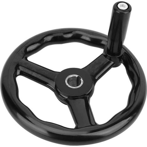 Bakelit-drehmaschinenhandrad, 3-speichiges, Rutschfestes Bakelit-drehmaschinenhandrad 200 X 18 Mm Mit Griff Für Fräsmaschinen, Drehmaschinen Und Schleifmaschinen