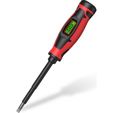 Digitaler Spannungsprüfer Mit Zwei Messmodi Ac 6-390 V, Berührungslos, Hintergrundbeleuchtetes Lcd-display, Flachspitzen Für Elektrische Prüfungen Und Reparaturen (1 Zeichen)