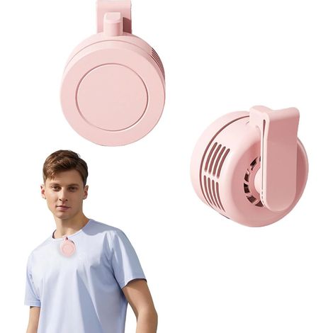 Mini-klemmventilator Mit 3 Geschwindigkeitsstufen Und 360°-drehung, Pink