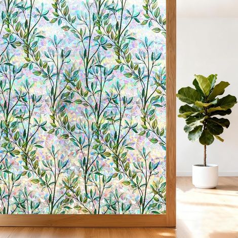 Sichtschutzfolie Mit Regenbogeneffekt, 45 X 200 Cm, Elektrostatische Fensterfolie, Sichtschutz Für Fenster, Buntglas-aufkleber Für Zimmer