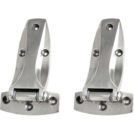 Set Mit 2 Robusten T-förmigen Türscharnieren Aus Edelstahl Für Industrieanlagen – Klappzubehör Für Möbel Und Maschinen