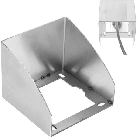 Steckdosenabdeckung Aus Edelstahl, 9 X 9,2 Cm, Wasserdicht, Für Den Außenbereich, Verdeckter Schutz Für Babys, Für Bad Und Küche