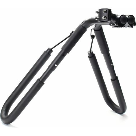 Gepäckträger Aus Aluminium Für Surfbretter Mit Polsterung. Tragkraft Bis Zu 20 Kg. Kompatibel Mit Sattelstützen Von 25–32 Mm Durchmesser.