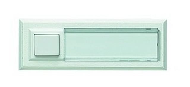 Grothe Klingeltaster AP 1fach 32x90x18mm,ws,o.bel. ETA 2122