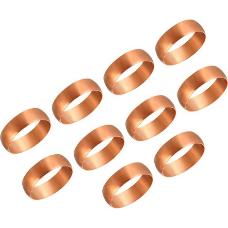 22 Mm Außendurchmesser Rohr-kompressionshülsen-endkappen, 10er-pack Kupfer-kompressionsverschraubungs-endkappen-sortiment Für Luft, Wasser Und Gas