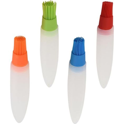 Hitzebeständiger Silikon-grillpinsel Mit Spitzem Ende, Leicht Zu Reinigen, Für Barbecue, Kochen Im Freien Und Grillen
