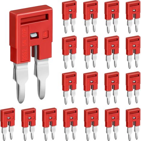 20 Stück Dss2.5n-02p Din-schienen-press-fit-jumper-klemmenblock Dk2.5n Dk2.5n-bl 2-polig