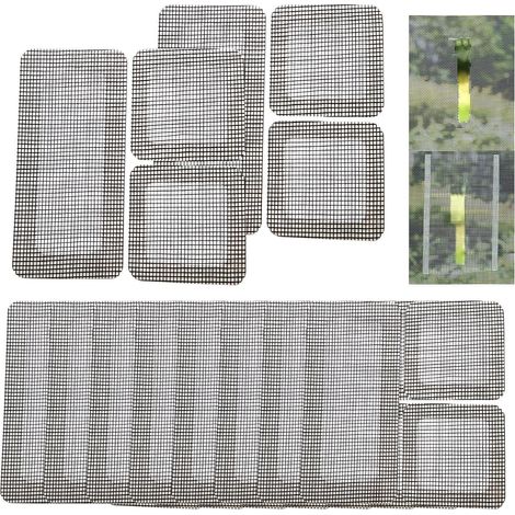 Packung Mit 10 Selbstklebenden Reparaturstreifen Für Moskitonetze, Geeignet Für Den Außenbereich, Terrasse, Balkon, Veranda, Haus, Schlafzimmer