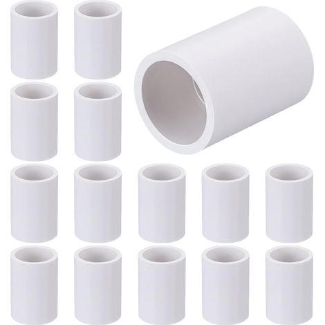 30 Stück 1/2-zoll-pvc-hülsenfittings, Kupplungsadapter, Rohrverbinder, Steckverbindungen