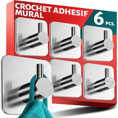 Selbstklebende Wandhaken – Handtuchhaken Aus Edelstahl Für Bad Und Küche (ohne Bohren), Stabiler Handtuchhalter Für Bad Und Küche