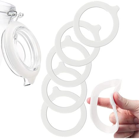 5er-pack Silikon-dichtungsringe Für Gläser – 9,5 Cm