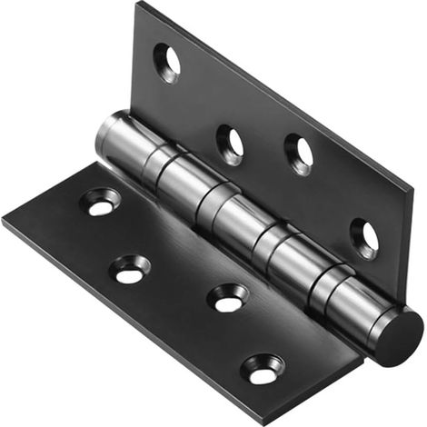 2-teiliges Türscharnier Aus Edelstahl, 100 X 77 Mm, Für Holztüren Im Außenbereich, Z. B. Für Schränke, Mit Kugellager, 1 Paar