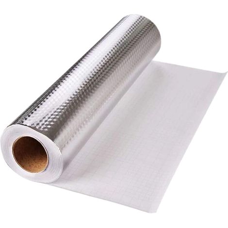 Hitzebeständiger, Feuchtigkeitsbeständiger, Fettabweisender, Auslaufsicherer Küchenwandaufkleber Aus Aluminiumfolie (40 Cm X 3 M)