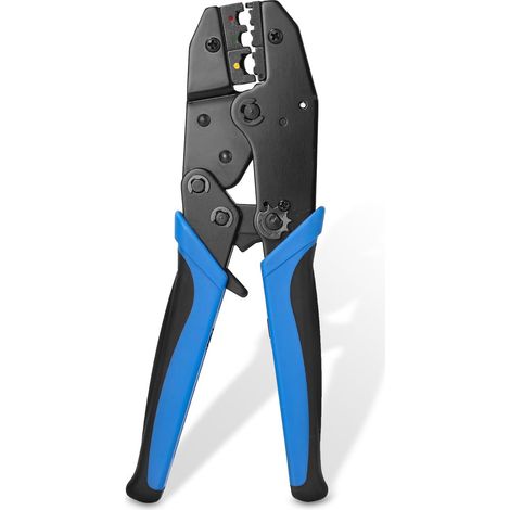 Crimpzange Für Isolierte Kabelschuhe, Ratschen-crimpzange Für Isolierte Kabelschuhe, Professionelle Crimpzange Für Elektriker (0,56 Mm²), Blau
