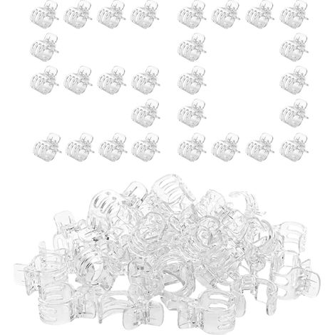 50 Stück Gartenstützclips, Kletterpflanzen-befestigungsclips, Gewächshausstützen Für Drinnen Und Draußen, Für Tomaten, Orchideen, Efeututen, Gemüse